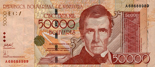 Billete con Serie rotador y serie ternaria