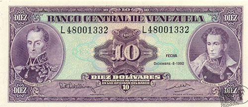 Billete con serial bajo nivel 2