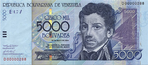 Billete con serial bajo nivel 3