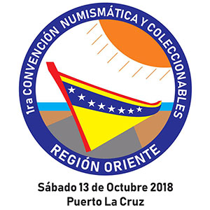 Logo de la 1ra Convención y Subasta de Numismática y Coleccionable Región Oriente 2018