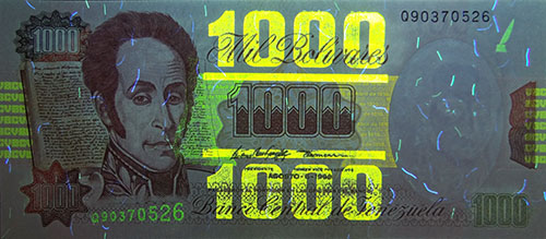 Piece bbcv1000bs-ac03-q8 (Obverse, under ultraviolet light)