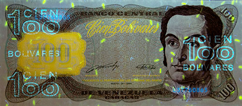 Piece bbcv100bs-dd02-l8 (Obverse, under ultraviolet light)