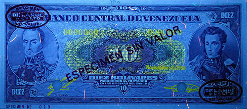 Piece bbcv10bs-db01s3 (Obverse, under ultraviolet light)