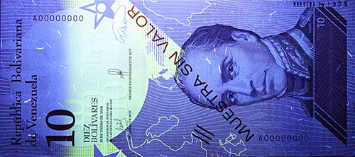 Piece bbcv10bss-aa01s (Obverse, under ultraviolet light)