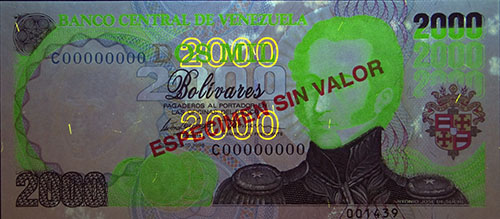 Piece bbcv2000bs-ab02s (Obverse, under ultraviolet light)