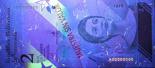 Piece bbcv2bss-aa01s (Obverse, under ultraviolet light)