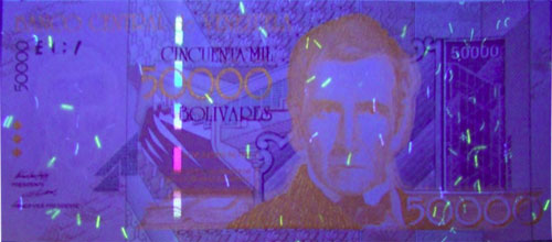 Piece bbcv50000bs-aa01p (Obverse, under ultraviolet light)