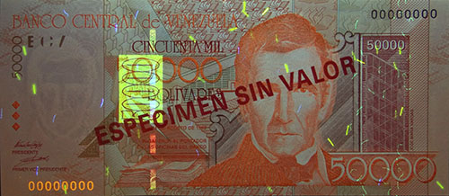 Piece bbcv50000bs-aa01s (Obverse, under ultraviolet light)