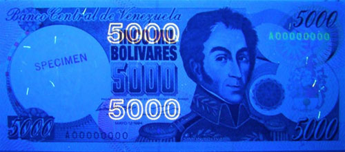 Piece bbcv5000bs-aa01p2 (Obverse, under ultraviolet light)