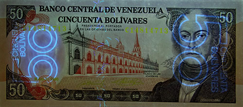 Piece bbcv50bs-ec01-c8 (Obverse, under ultraviolet light)