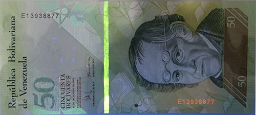 Piece bbcv50bsf-ab01-e8,e2 (Obverse, under ultraviolet light)