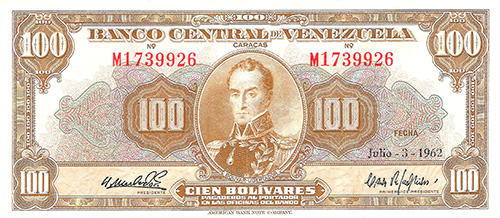 Diseño A, Tipo B. Fecha Julio 03 1962. Serie M7