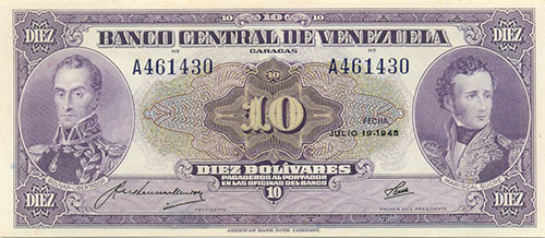 Diseño A, Tipo A. Fecha Julio 19 1945. Serie A6
