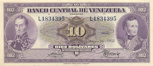 Design A, Type B. Date Mayo 26 1955. Serie L7