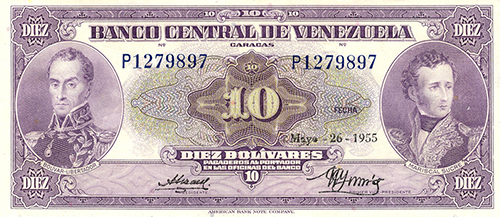 Diseño A, Tipo B. Fecha Mayo 26 1955. Serie P7