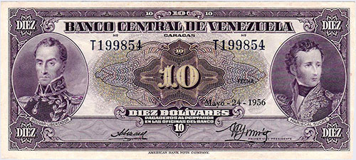 Diseño A, Tipo B. Fecha Mayo 24 1956. Serie T6