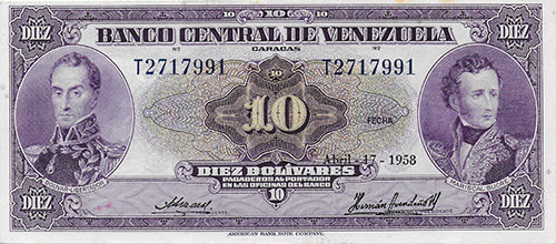 Diseño A, Tipo B. Fecha Abril 17 1958. Serie T7