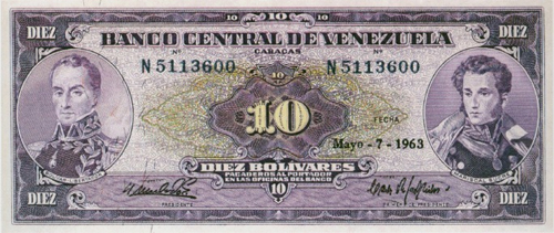 Diseño D, Tipo A. Fecha Mayo 07 1963. Serie N7