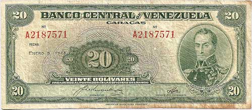 Design A, Type A. Date Enero 05 1944. Serie A7