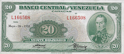 Design A, Type B. Date Mayo 26 1955. Serie L6