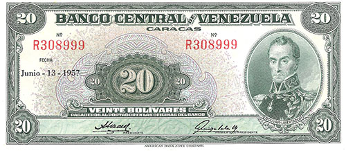 Design A, Type B. Date Junio 13 1957. Serie R6