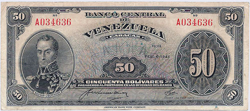 Diseño A, Tipo A. Fecha Febrero 06 1941. Serie A6