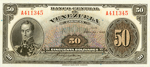 Diseño A, Tipo A. Fecha Abril 24 1942. Serie A6