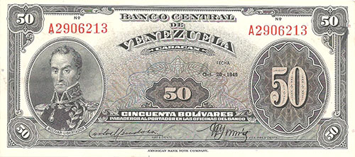 Diseño A, Tipo A. Fecha Octubre 20 1949. Serie A7