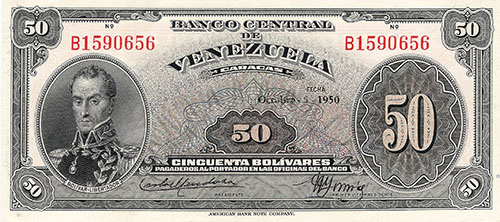 Design A, Type A. Date Octubre 05 1950. Serie B7