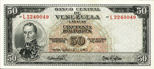 Diseño D, Tipo A. Fecha Julio 27 1965. Serie L7