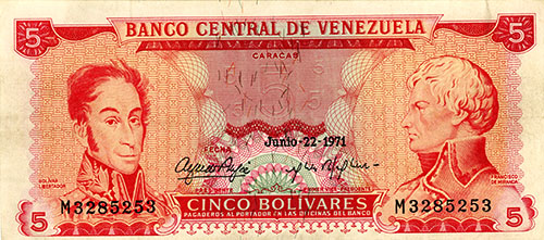 Design B, Type A. Date Junio 22 1971. Serie M7