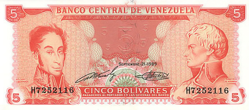 Diseño B, Tipo B. Fecha Septiembre 21 1989. Serie H7