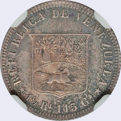 Diseño A, Tipo A. Fecha 1858