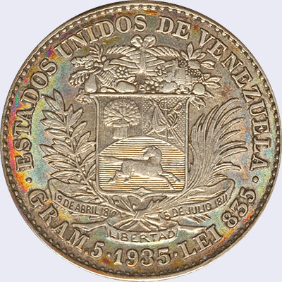 Diseño A, Tipo A. Fecha 1935