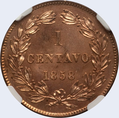Design A, Type B. Date 1858 (Proof surface)